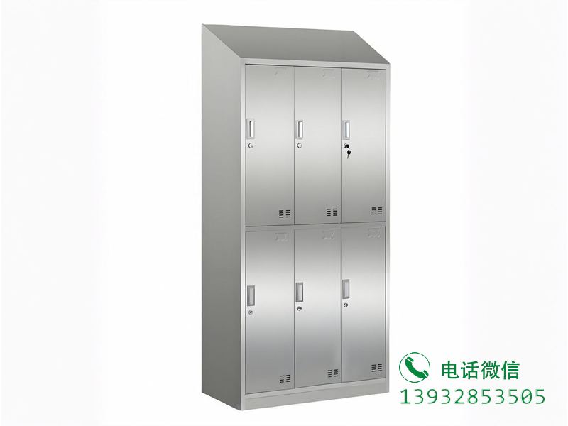 六门斜顶员工衣柜
